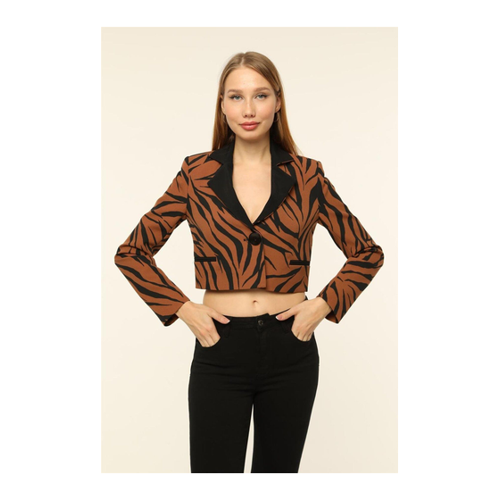 Bild von Stylische Damenjacke mit Zebra-Print