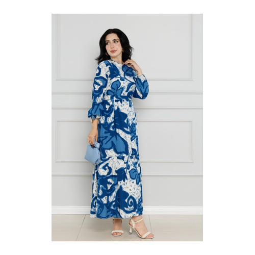 Bild von Elegantes Sevitli Floral Belted Dress für Damen