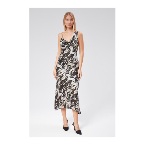 Bild von HomeStore Gemustertes Kleid Mit V-ausschnitt für Damen - S