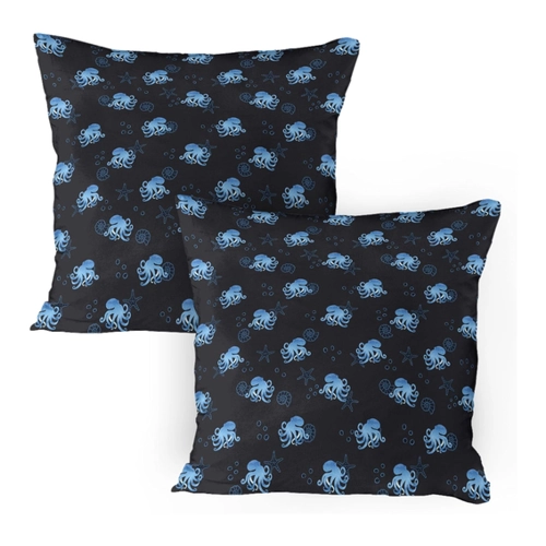 Bild von ABAKUHAUS Winter Kissenbezug Packung mit 2 - Klassische Blumenmotive für Ihr Zuhause