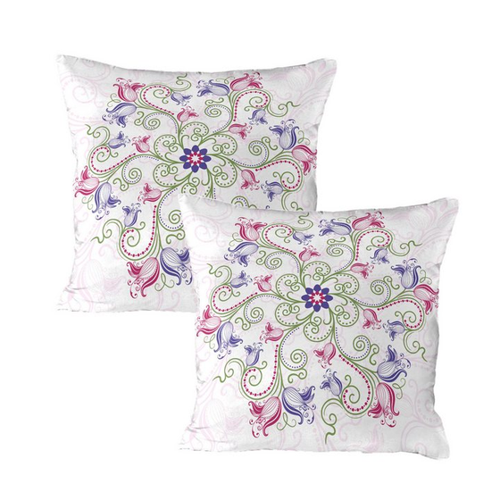 Bild von ABAKUHAUS lila Mandala Kissenbezug Packung mit 2