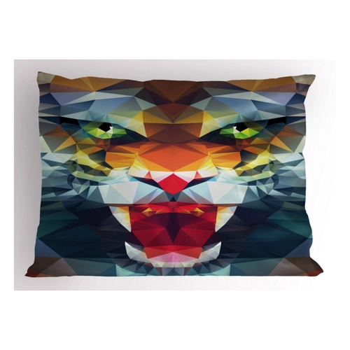 Bild von ABAKUHAUS Tiger Kissenbezug Set – Ein Hauch von natürlicher Eleganz
