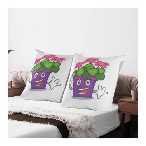Bild von ABAKUHAUS Cartoon-Tier Kissenbezug Packung mit 2