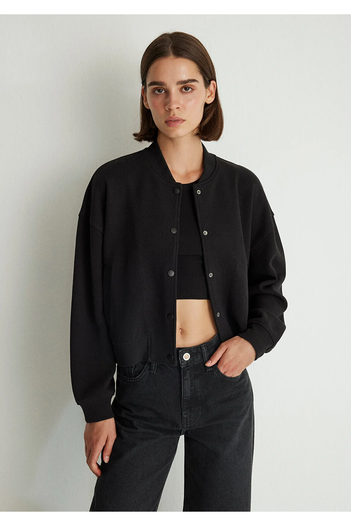 Bild von Mavi Schwarzes Sweatshirt Modell -900 für Damen - S