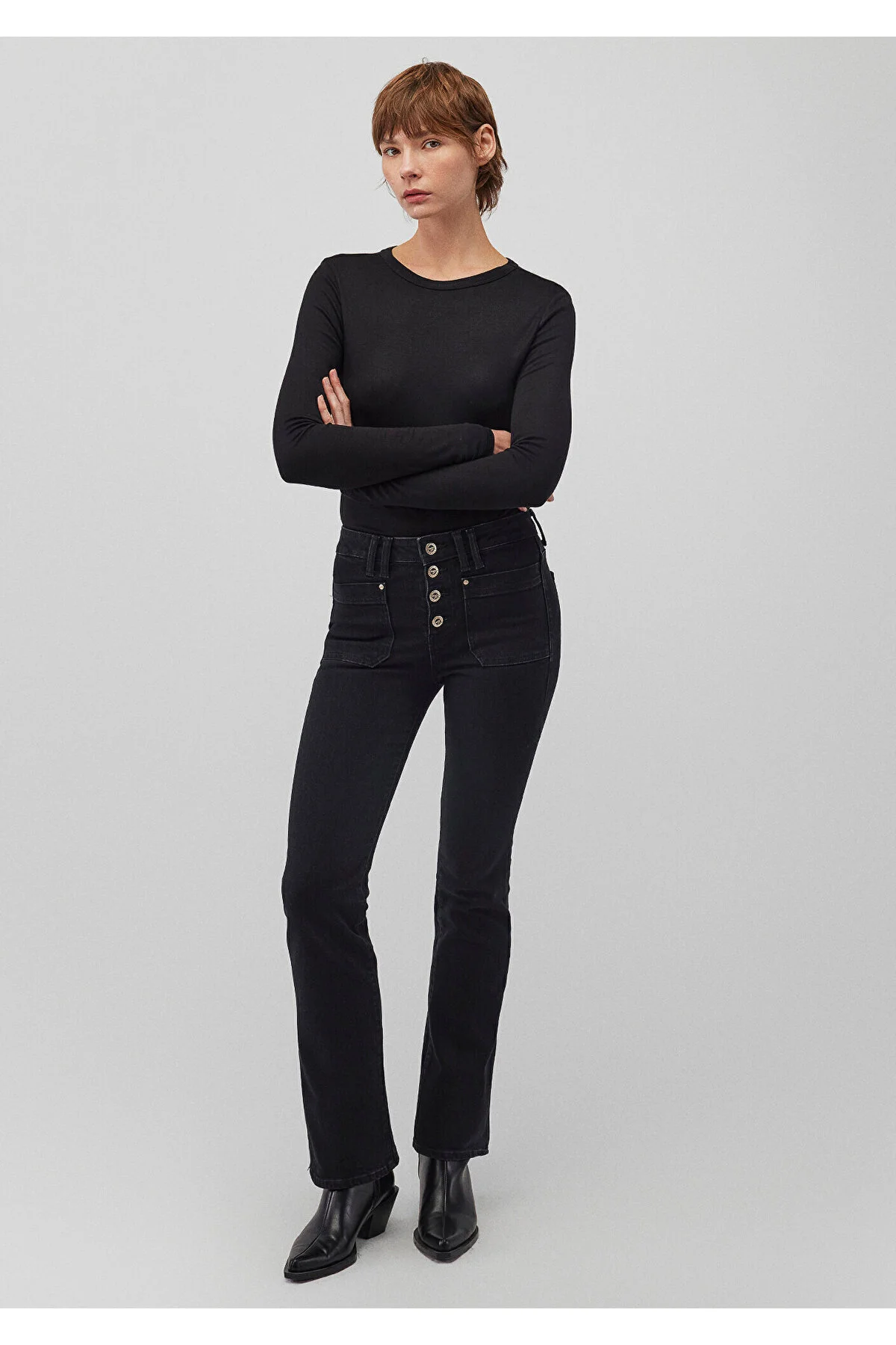Bild von Mavi Sierra Gold Premium-jeans In Grau -89124 für Damen - 27/28