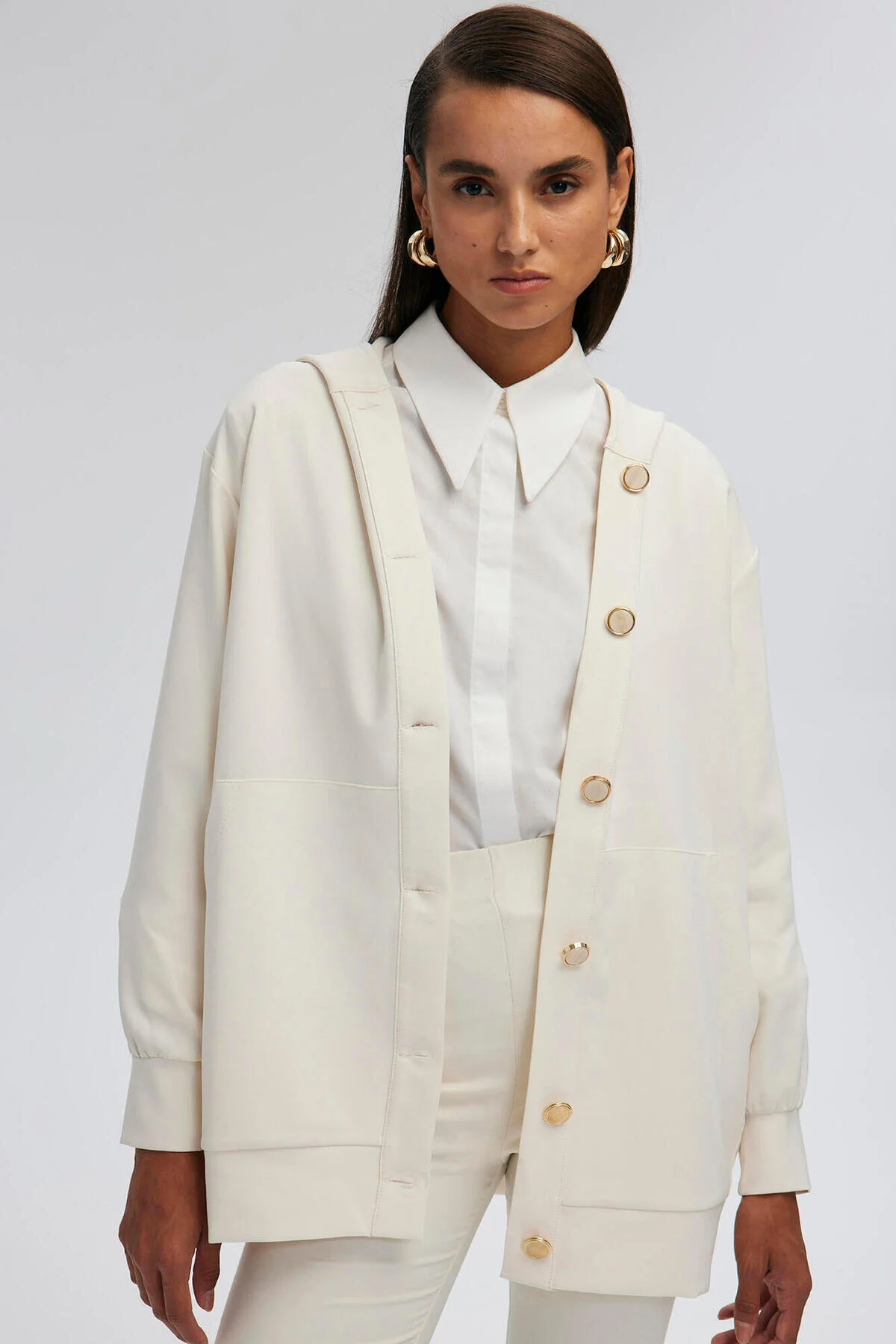 Bild von Touché Privé Kreppjacke Kapuze für Damen - M