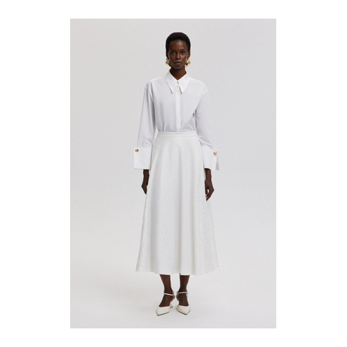 Bild von Touché Privé Modest Fashion Rock Ecru Lang für Damen - 42
