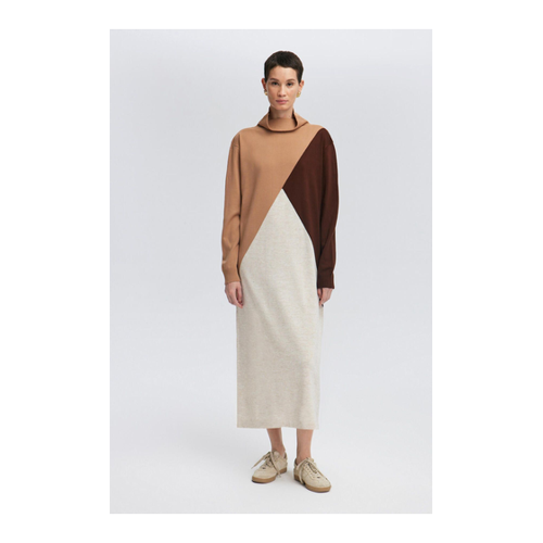 Bild von Touché Privé Strickkleid Mit Farbblockdesign für Damen - M