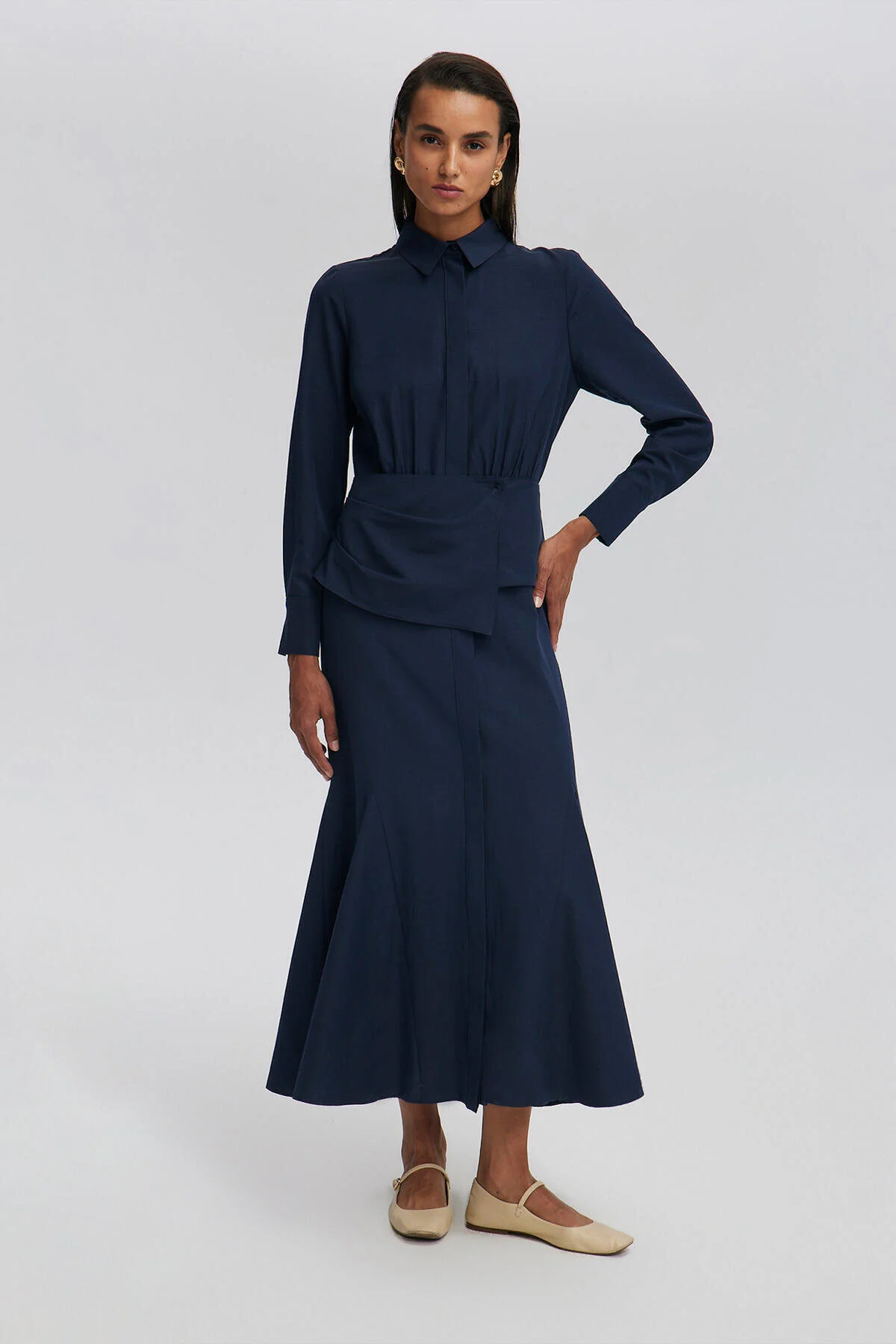 Bild von Touché Privé Rüschenkleid Mit Taillendetail für Damen - S