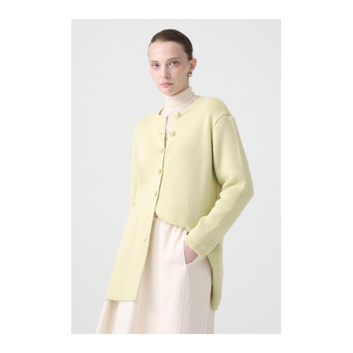Bild von Touché Privé Lange Strickjacke Mit Goldenen Knöpfen für Damen