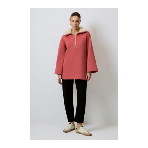 Bild von Touché Privé Pelz-Sweatshirt Mit Kragen für Damen