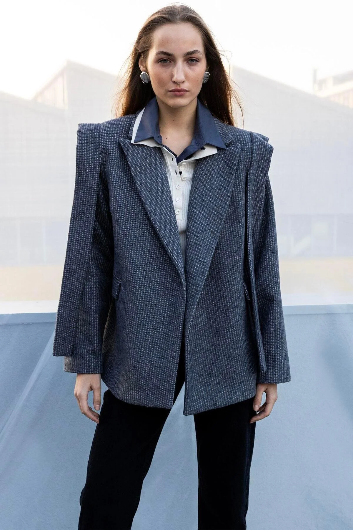 Bild von Touché Privé Jacke Mit Gürteldetails für Damen - 40