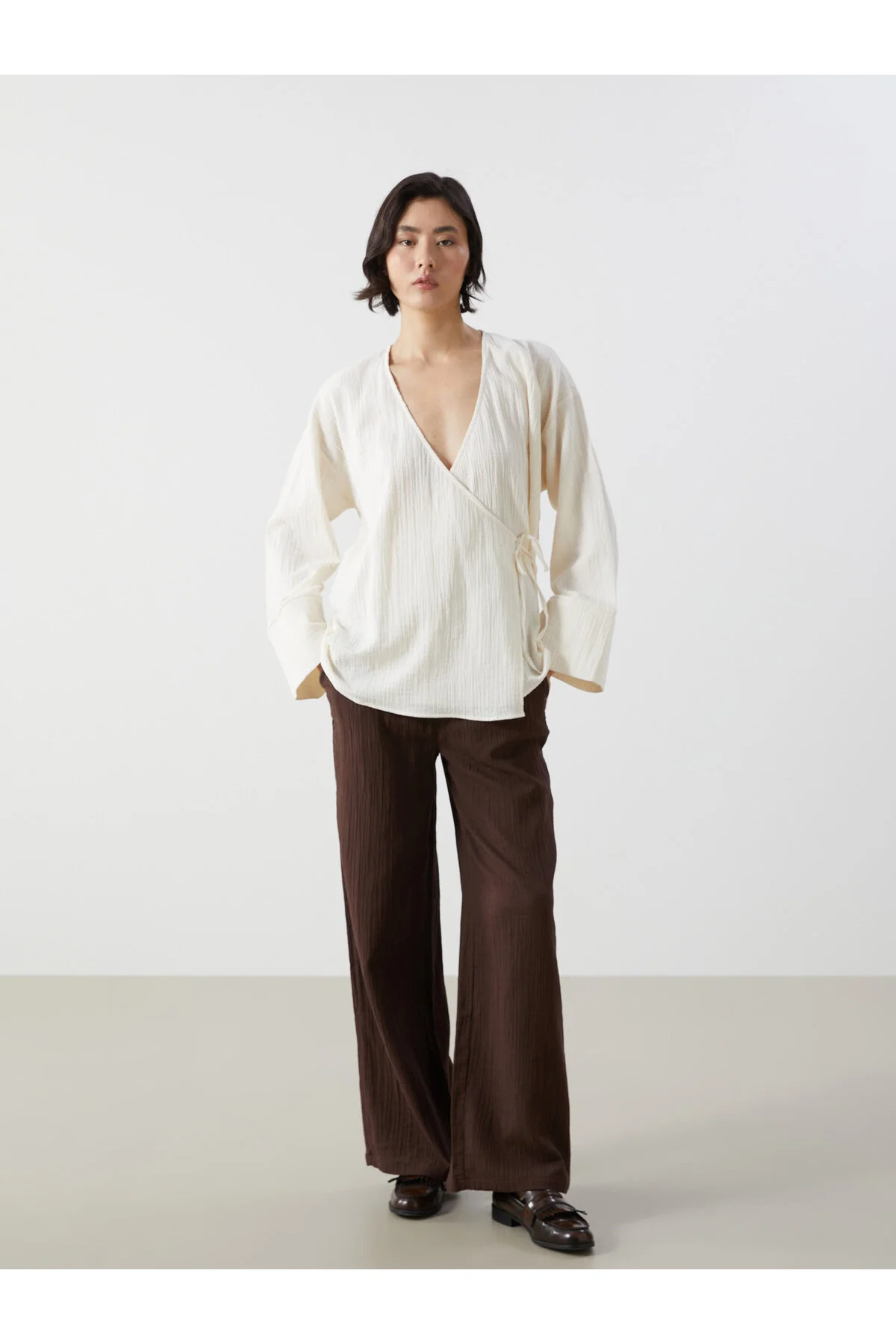 Bild von LC Waikiki Texturierte Hose Mit Elastischem Bund für Damen - 34