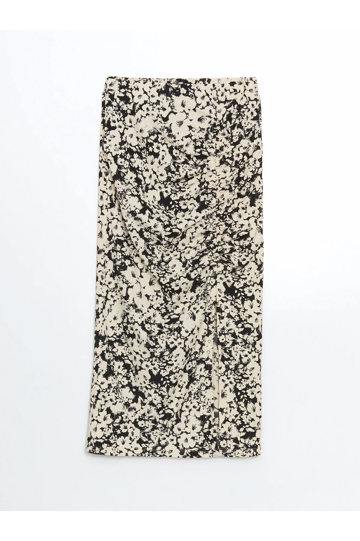 Bild von LC Waikiki Bleistiftrock Mit Elastischem Bund Und Blumenmuster für Damen - L