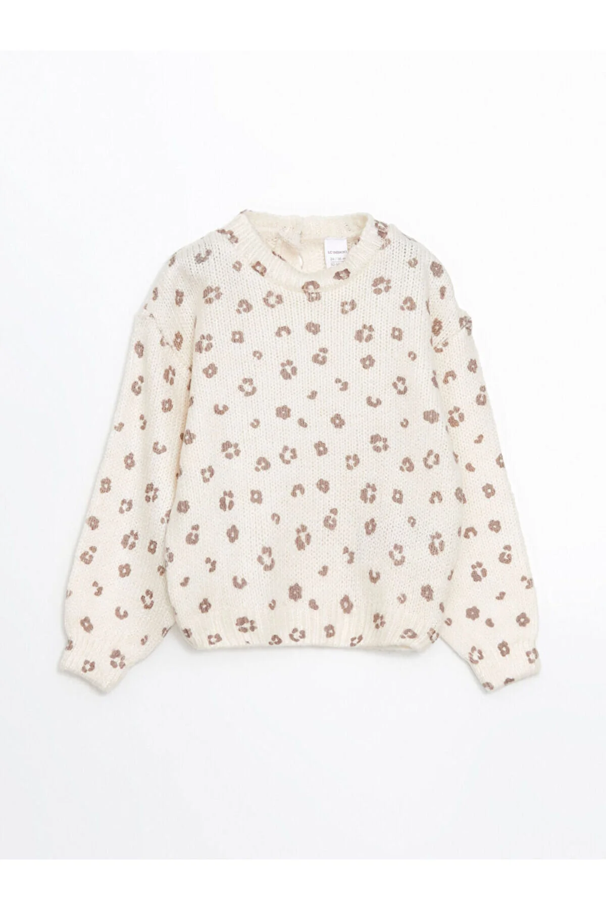 Bild von LC Waikiki Gemusterter Strickpullover Für Mädchen Mit Rundhalsausschnitt – für Damen - 12–18 Monate