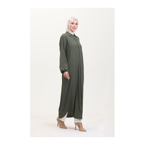 Bild von sefamerve Khaki Ferace für Damen – Modell 1021-01