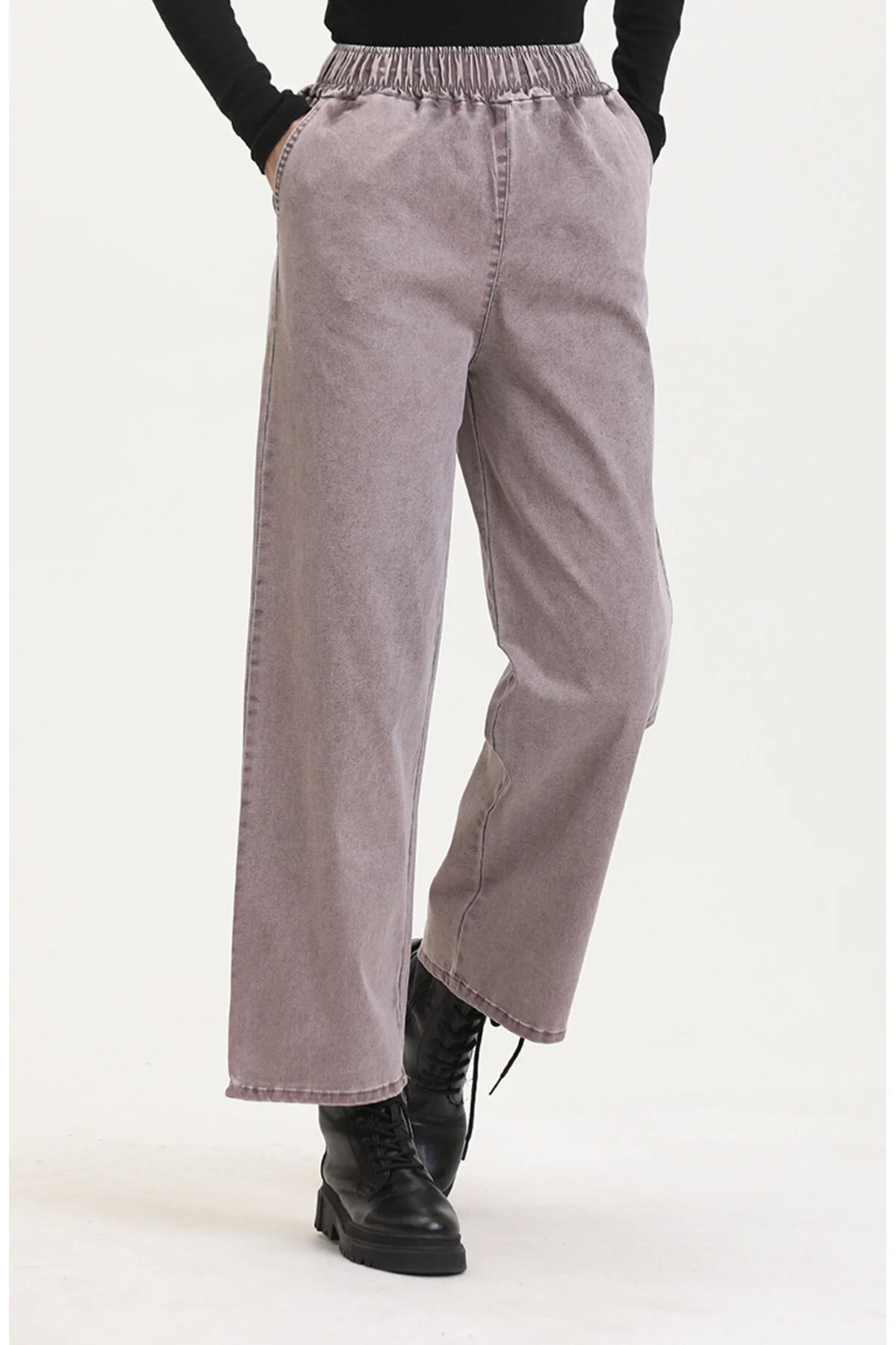 Bild von sefamerve Hose Rosa Mittlerer Bund für Damen - 44