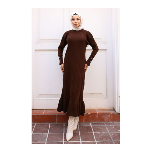 Bild von Elegantes Strickkleid mit Rüschen von sefamerve