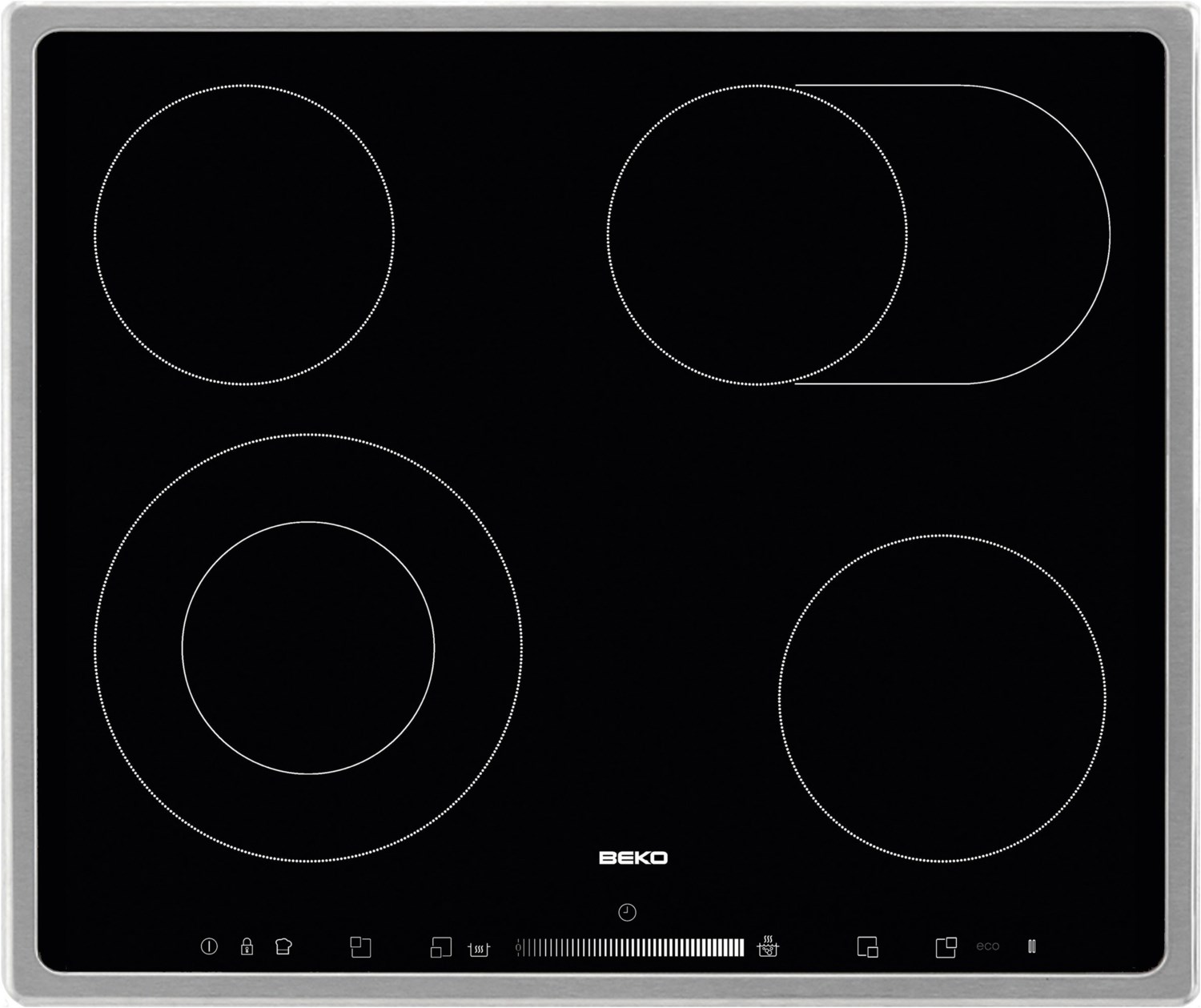 Bild von bPRO 500 HIC 64503 TX Autark-Glaskeramikfeld edelstahl