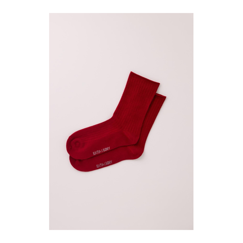 Bild von Katia&Bony Rote Lyocell-Socken für Damen - 39-42