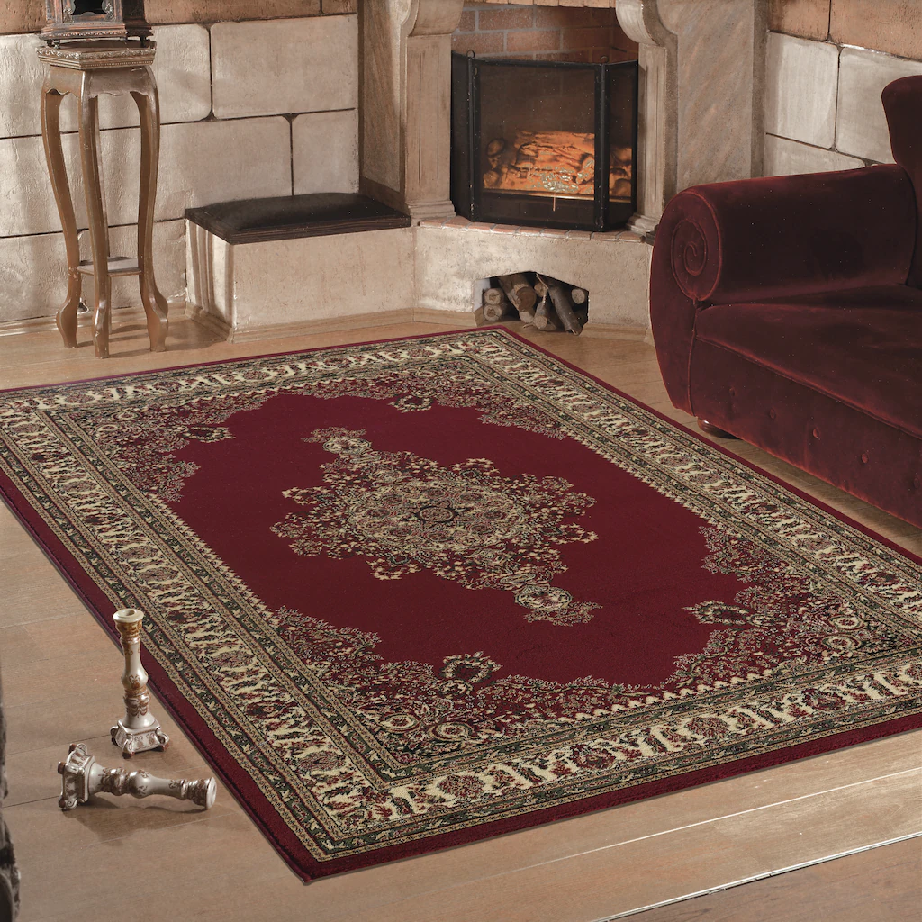 Bild von Ayyildiz Teppich-Orientteppich Klassische Optik Orientalisch Traditional Medaillion, Polypropylen, Rot, 240 X 340 MARRAKESH2403400297RED