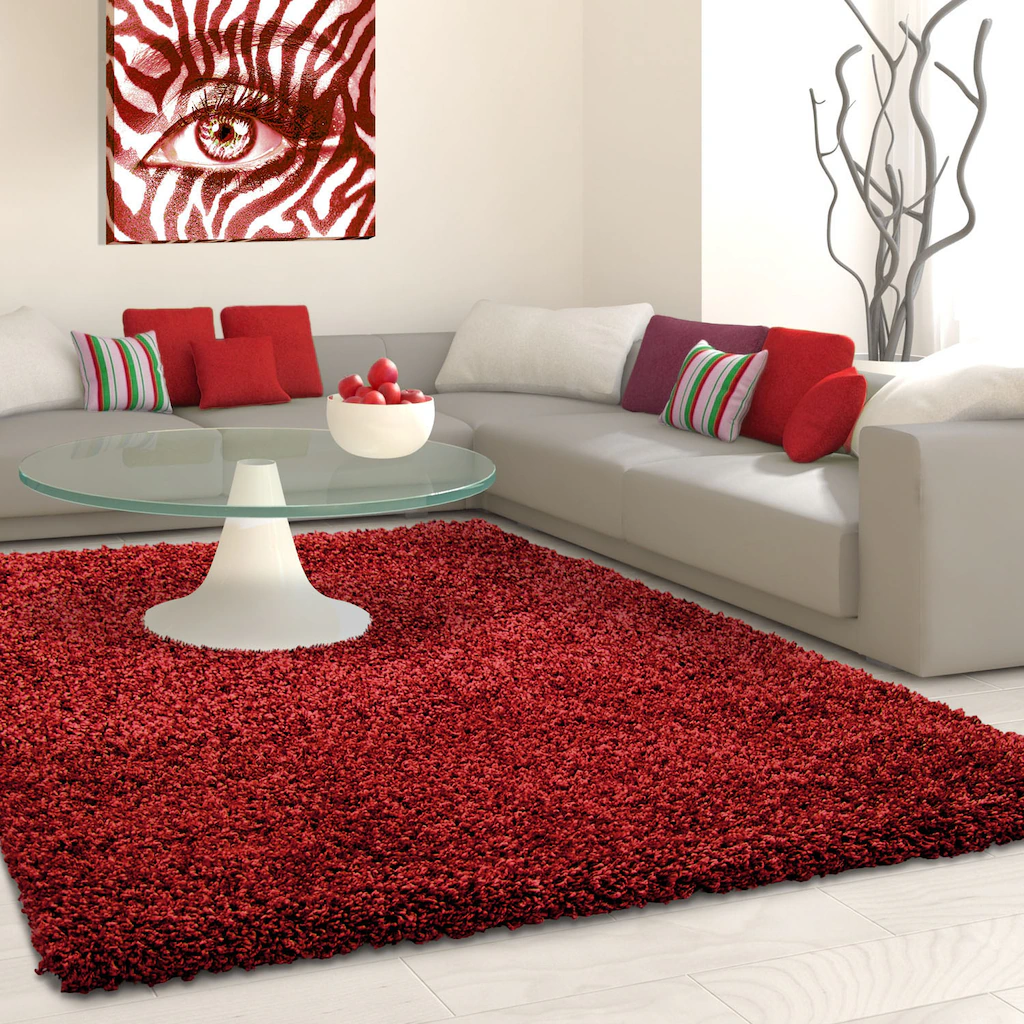 Bild von Ayyildiz Teppiche Hochflor-Teppich "Life Shaggy 1500", rechteckig, 30 mm Höhe, Langflor, uni, große Farbauswahl, robust, auch als Läufer und in rund