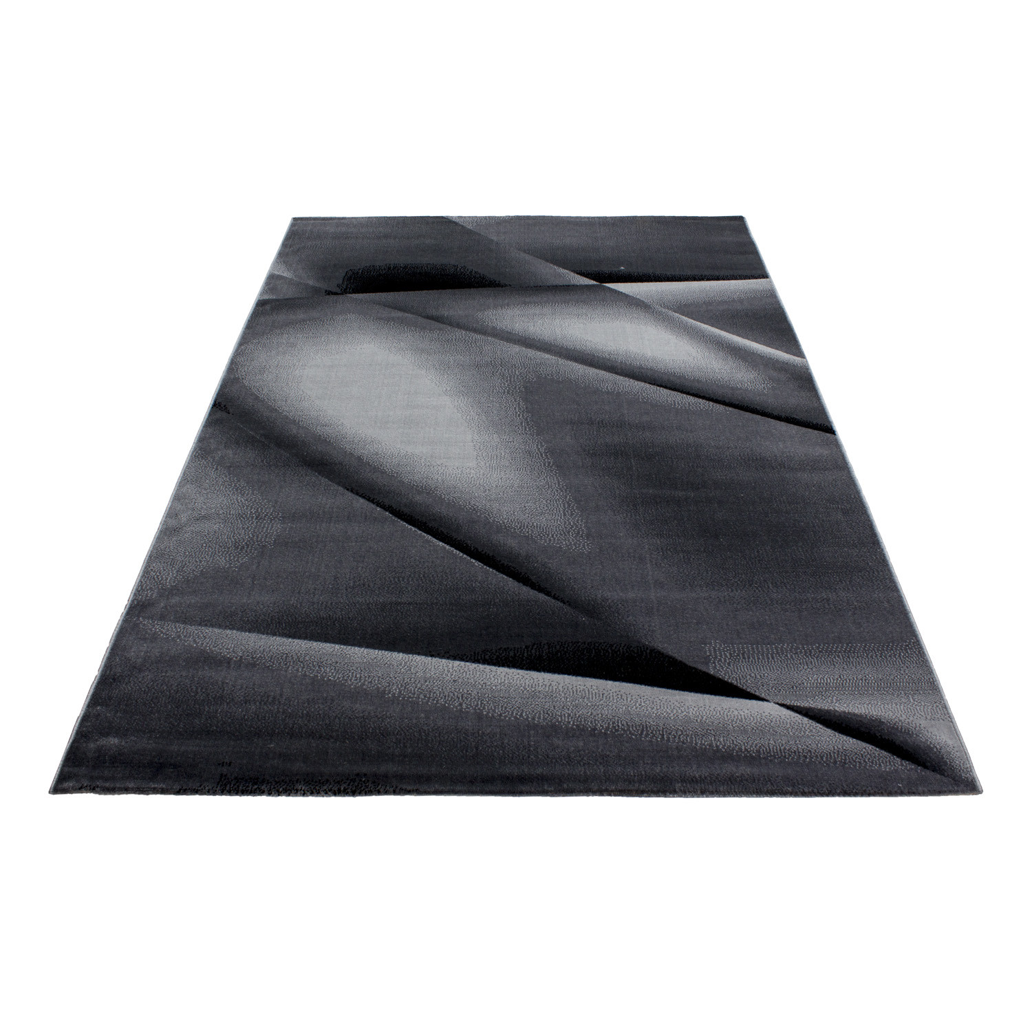 Bild von Ayyildiz Teppich-Teppich modern Designer Abstrakt Linien Optik, Polypropylen, Schwarz, 120 X 170 MIAMI1201706590BLACK