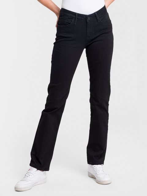 Bild von Cross Jeans Damen Jeans ROSE - Regular Fit - Schwarz - Black Black