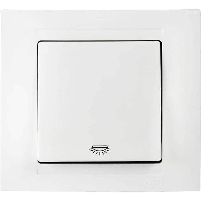 Bild von Gunsan Moderna Taster Licht Unterputz Weiss, Taster + Schalter, Weiss