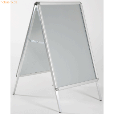 Bild von Update Displays, Prospektständer, Kundenstopper Outdoor 32mm Rondo A2 silber