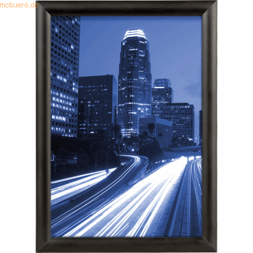 Bild von Wechselrahmen Black Style, inkl. Wandmontage Material, PS, DIN A0