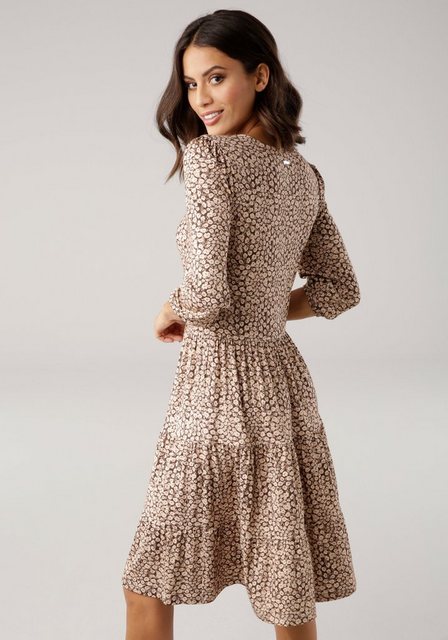 Bild von Laura Scott Jerseykleid festliche Anlässe, taillierte Passform, mit Volant-Kleidersaum