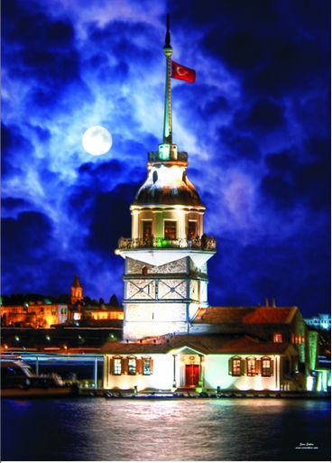 Bild von Gold Puzzle Leanderturm, Istanbul, Türkei 1000 Teile Puzzle Gold-Puzzle-60126