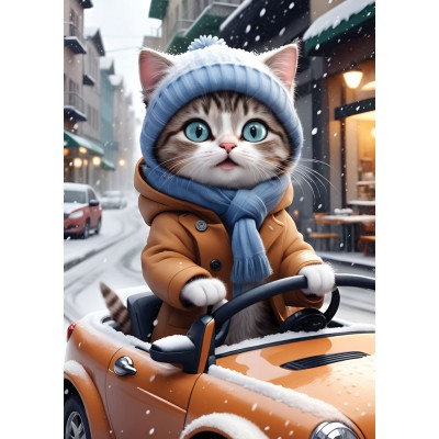 Bild von Yazz The Driver Kitty 1000 Teile Puzzle Yazz-3853