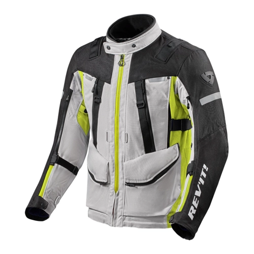 Bild von Revit Sand 4 H2O Motorrad Textiljacke – Gelb-Silber, Größe 2XL für Männer