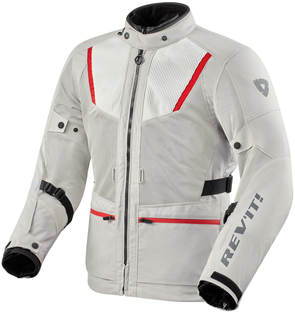 Bild von Revit Levante 2 H2O Motorrad Textiljacke, silber, Größe L für Männer