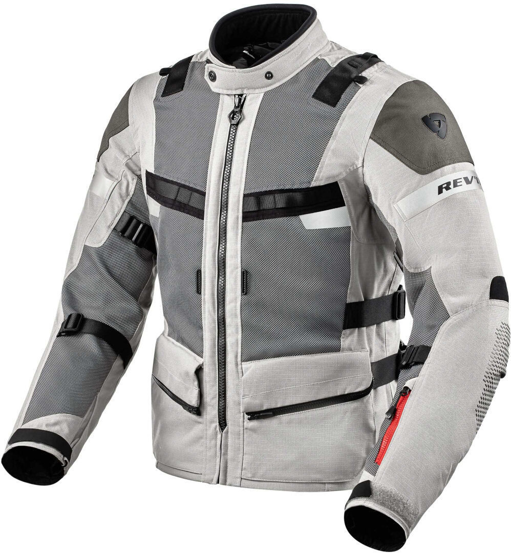 Bild von Revit Cayenne 2 Motorrad Textiljacke, silber, Größe M für Männer
