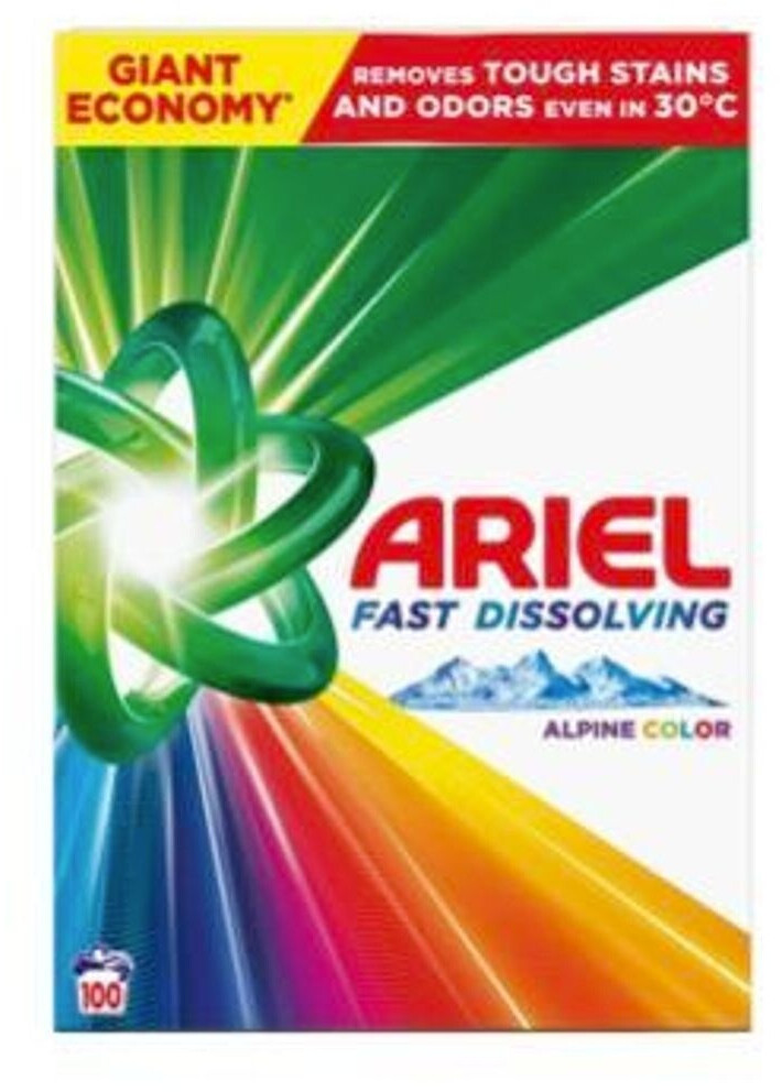Bild von Ariel Color+ Pulverwaschmittel, Colorwaschmittel, 6 kg, 100 Waschladungen, Farbschutz