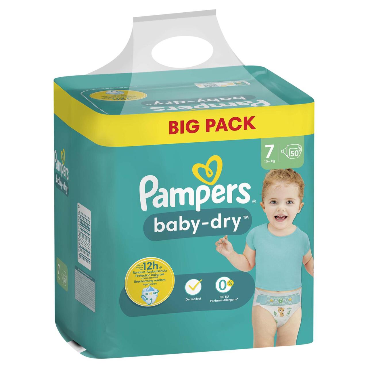 Bild von Pampers® Windeln Baby Dry Größe 7 50ST für Kids und Teens (4-12 Jahre)