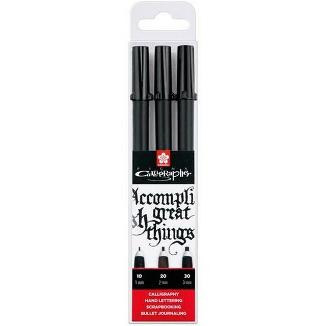 Bild von Talens Sakura Marker, Marker-Set Talens Sakura Pigma Calligrapher Schwarz