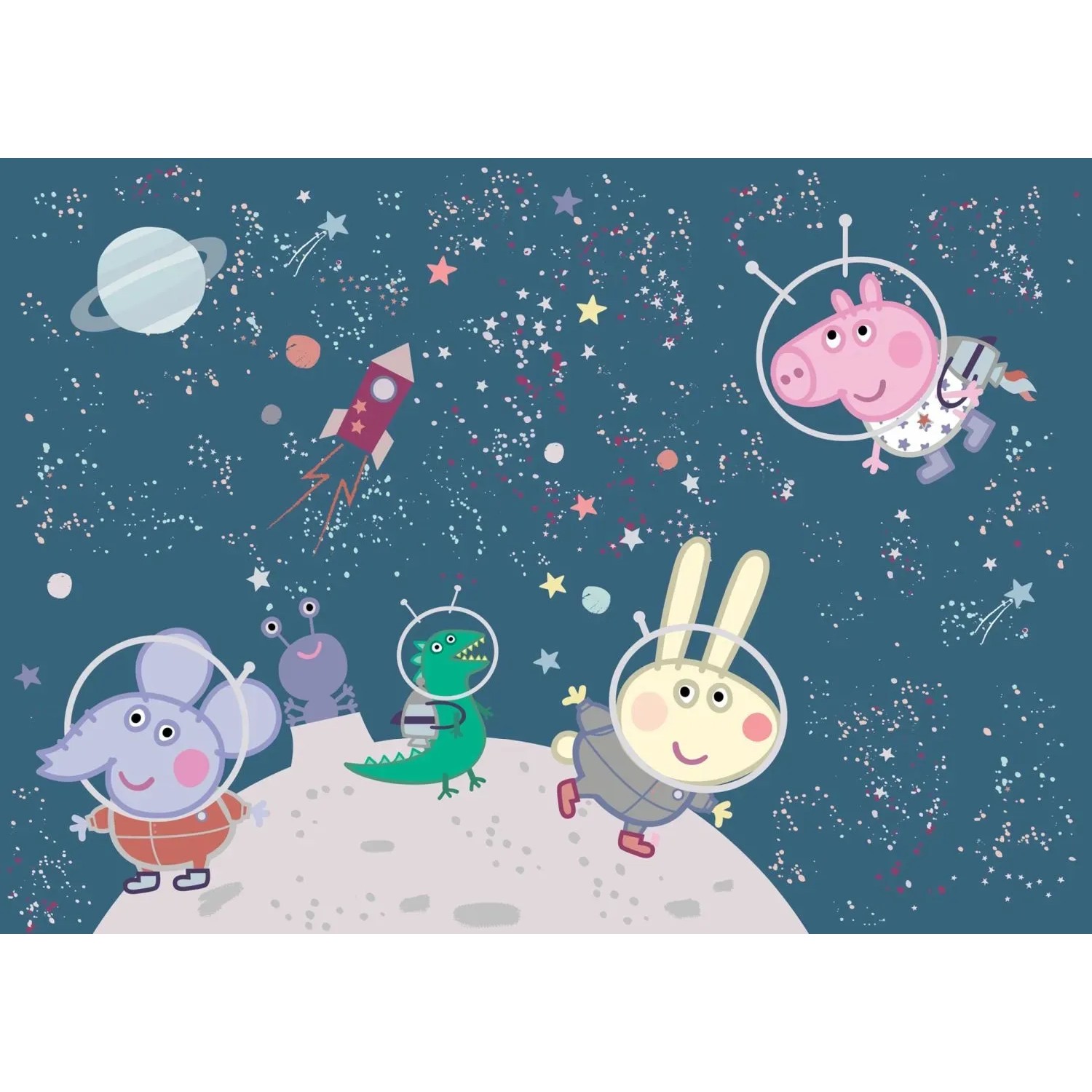 Bild von Sanders & Sanders Poster Peppa Wutz Dunkelblau 1.1 x 1.55 m 601258