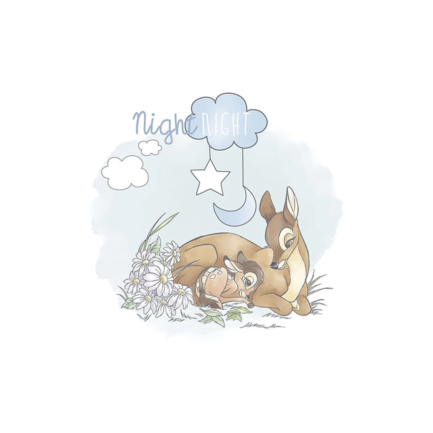 Bild von Disney Poster Bambi Good Night Blau und Beige 30 x 40 cm 610095
