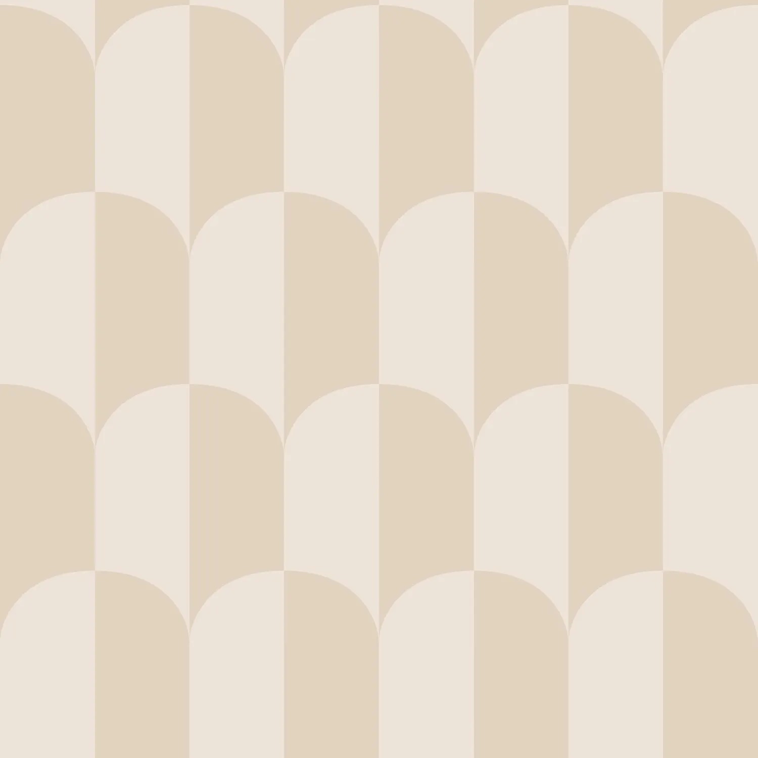 Bild von ESTAhome Tapete Art Decó Muster Beige und Sandbraun 50 X 900 Cm