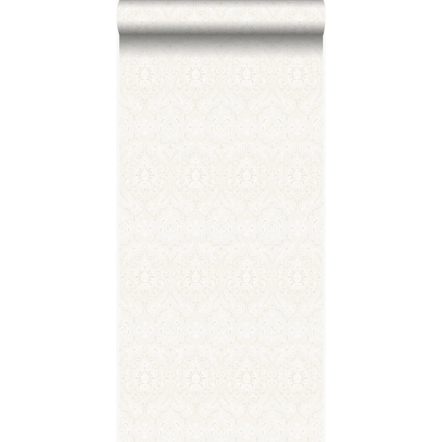 Bild von Origin Wallcoverings Tapete Ornamente Weiß 53 cm x 10,05 m 346240