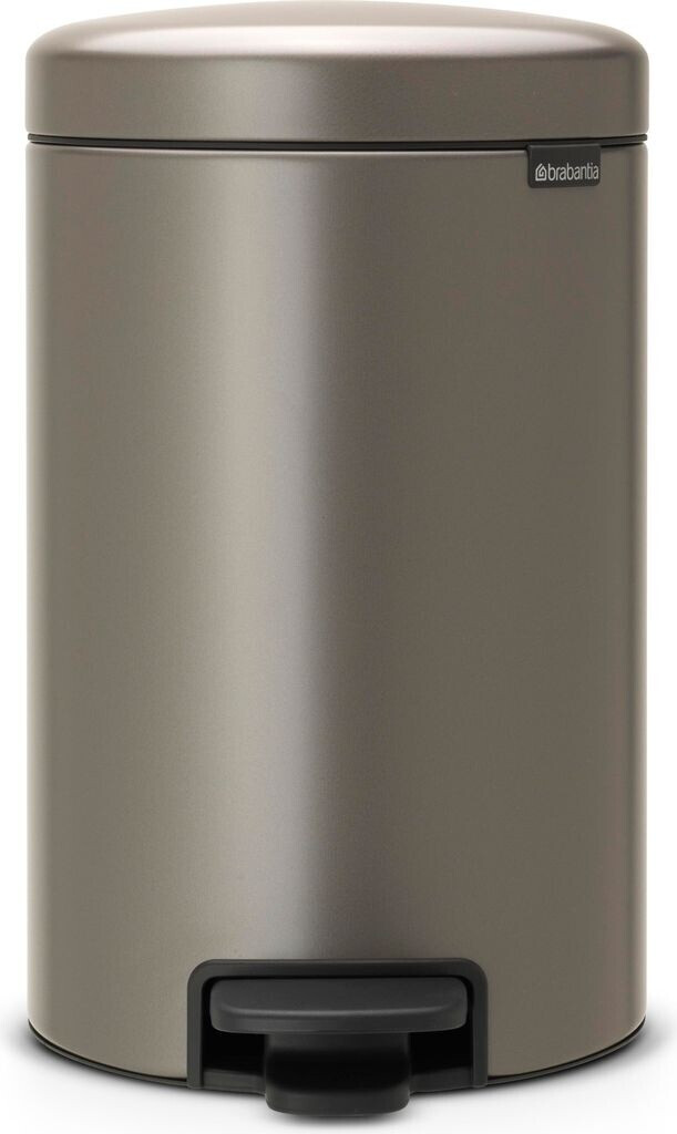 Bild von BRABANTIA Treteimer NewIcon BRA113628 Platin Stahl 12 L
