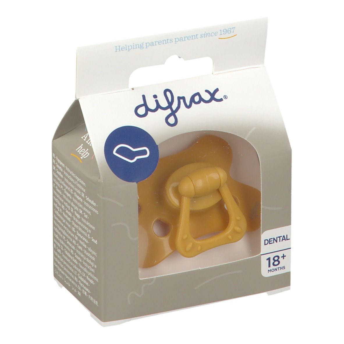 Bild von difrax® Dental Schnuller 18+ Monate Honey