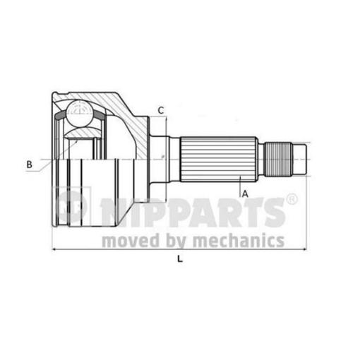 Bild von NIPPARTS Gelenksatz, Antriebswelle J2823030