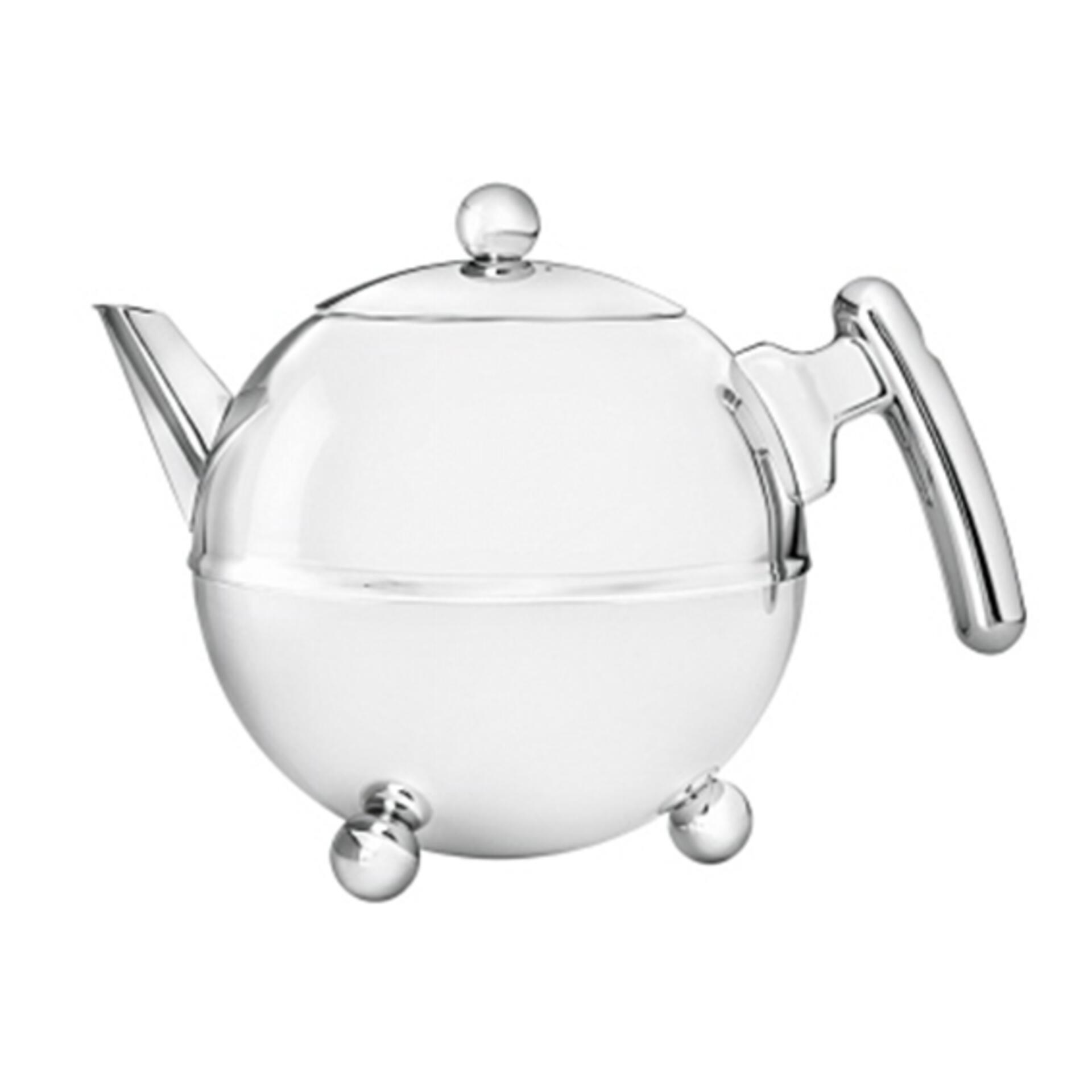 Bild von Bredemeijer Kanne Bredemeijer Teekanne Duet® Bella Ronde 0,75 L Chromfarben, 750 l, (Packung)