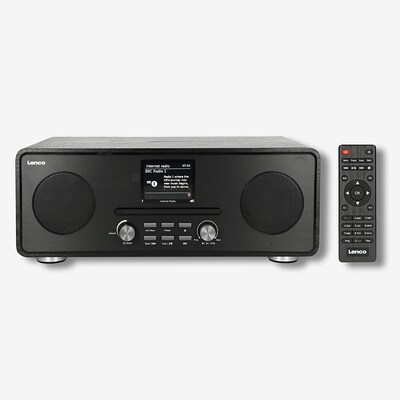 Bild von Lenco DIR-260BK Digitalradio (DAB) (DAB,DAB+,FM,Internet, 20 W, DAB-Radio, Bluetooth 5.0 in inkl. 20W RMS Lautsprecher)
