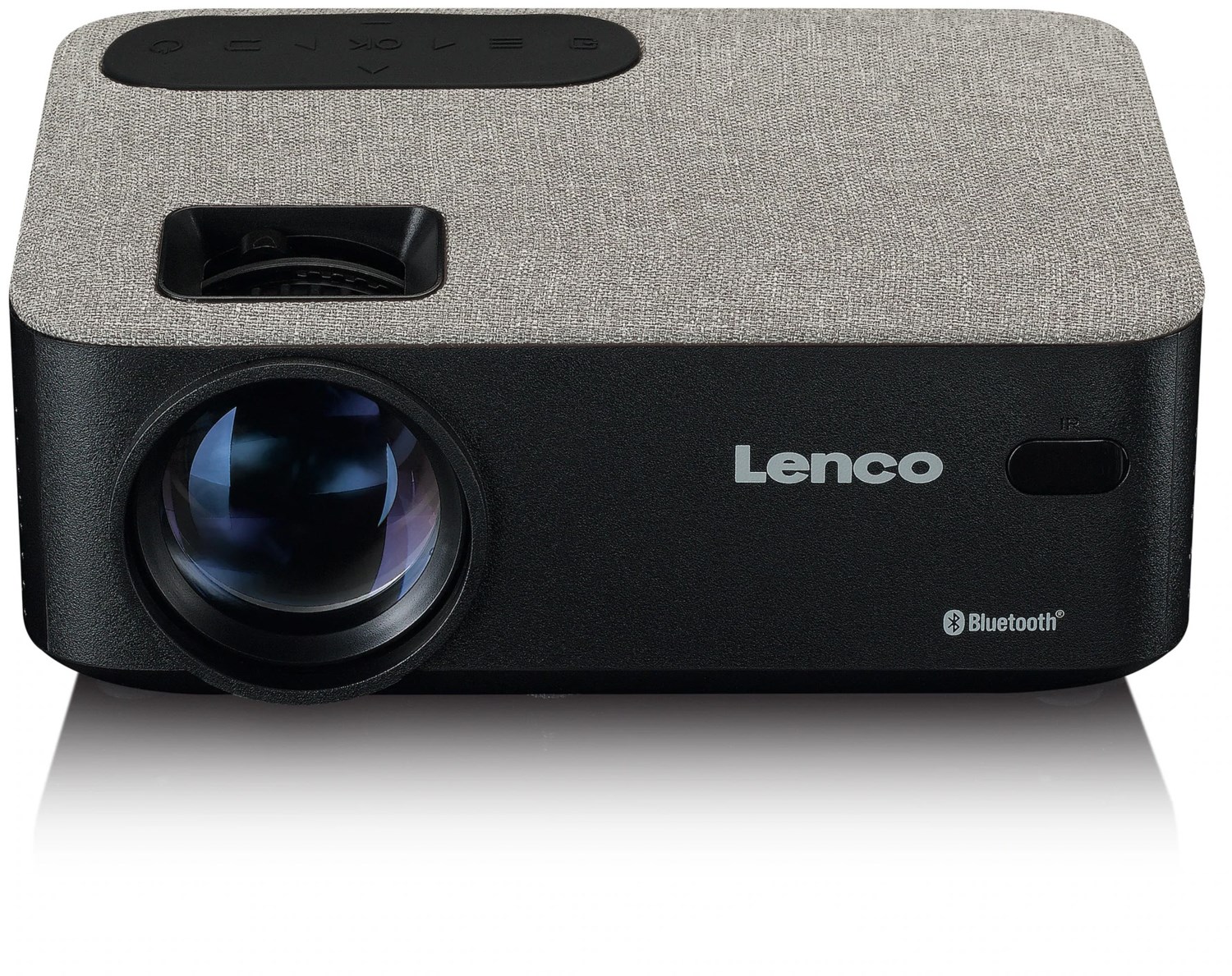 Bild von Lenco LPJ-700BKGY LED-Beamer (4000 lm, 3000:1, 1280 x 720 px, 400cm HD-Beamer mit 720P & Bluetooth 5.0, 4000Lu und 30.000h LED)